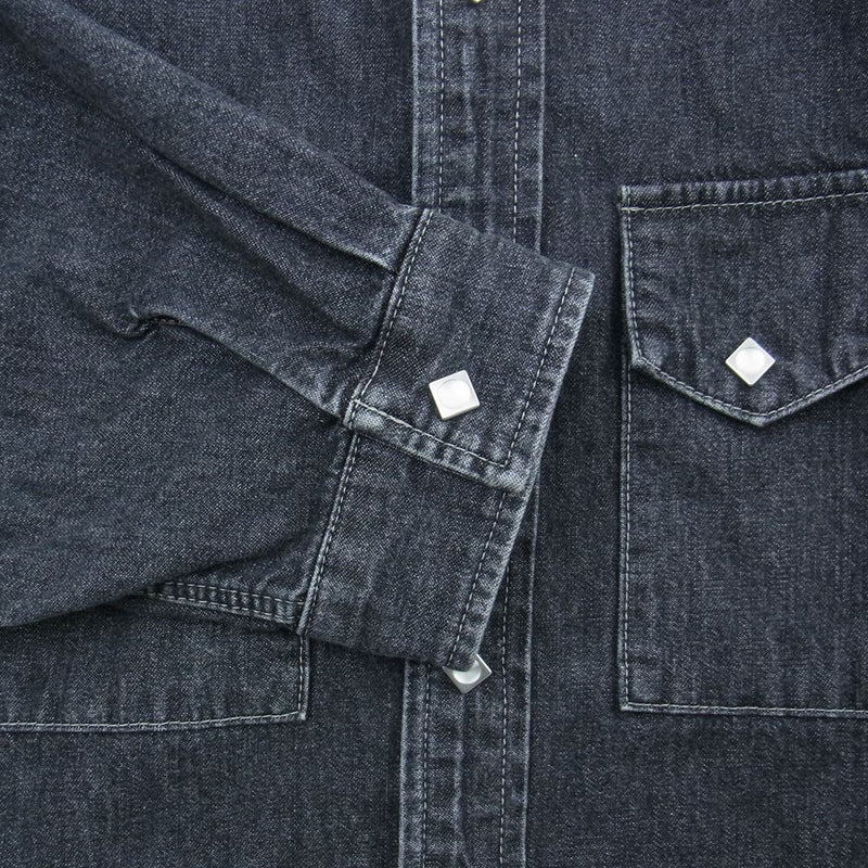 TENDERLOIN テンダーロイン 22AW DENIM SHT SNAP BUTTON WASH デニム スナップボタン シャツ ダークネイビー系  S【美品】【中古】