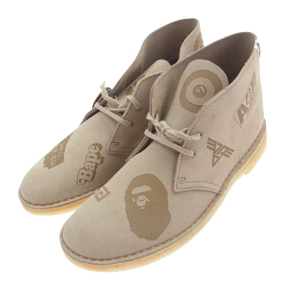 A BATHING APE アベイシングエイプ × Clarks クラークス Desert Boot