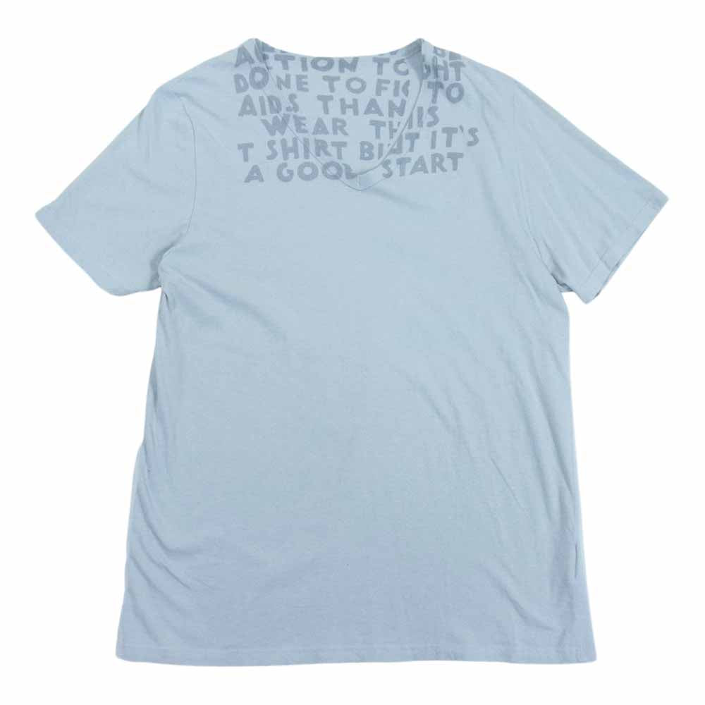 MAISON MARGIELA メゾンマルジェラ 11SS S32GC9899 国内正規品 ここのえタグ エイズTシャツ グレー系 M【中古】