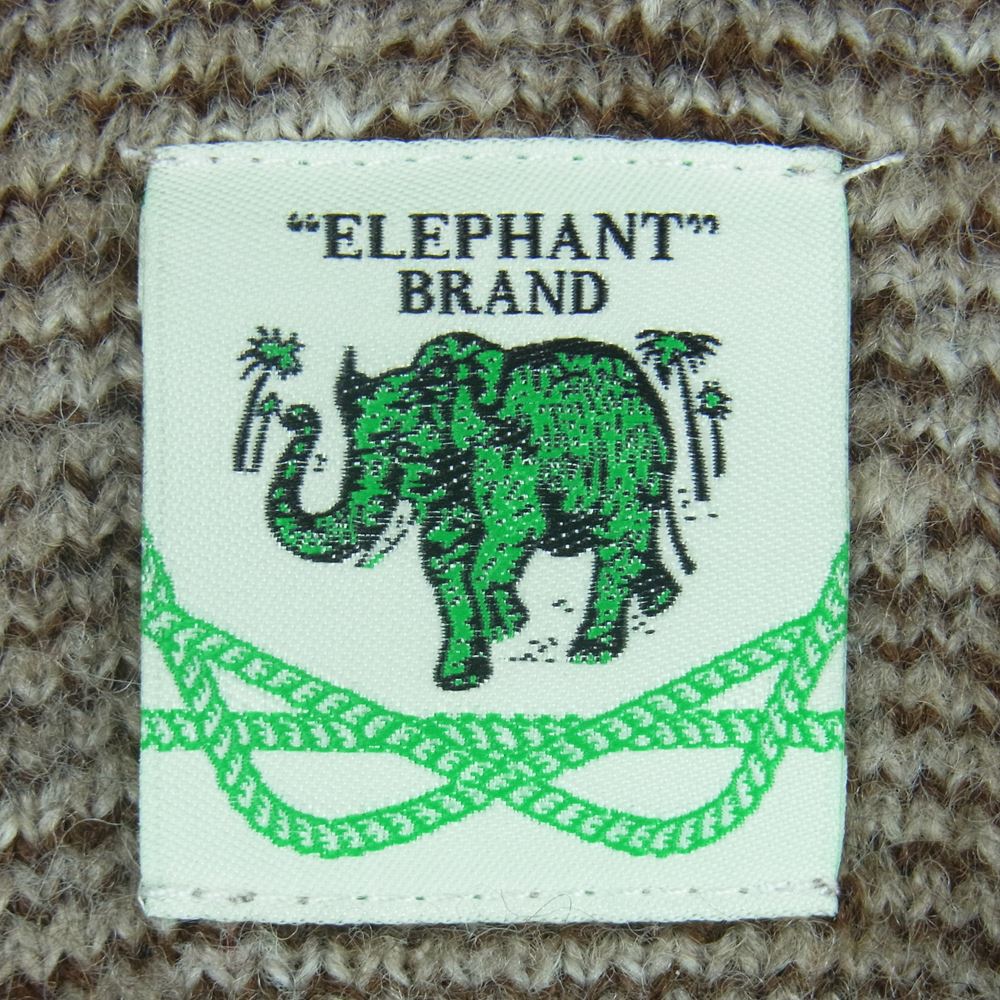 JOURNAL STANDARD ジャーナルスタンダード ELEPHANT BRAND 別注 アルパカ混 ウール カーディガン ベージュ系  グレイッシュブラウン系 L【新古品】【未使用】【中古】