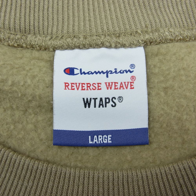 wtaps×champion クルーネックスウェット BEIGE Lサイズ