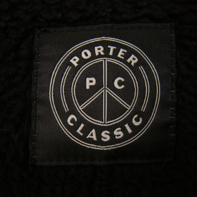 PORTER CLASSIC ポータークラシック FLEECE SHIRT JACKET オーバーサイズ フリース シャツ ジャケット ブラック系  3【中古】