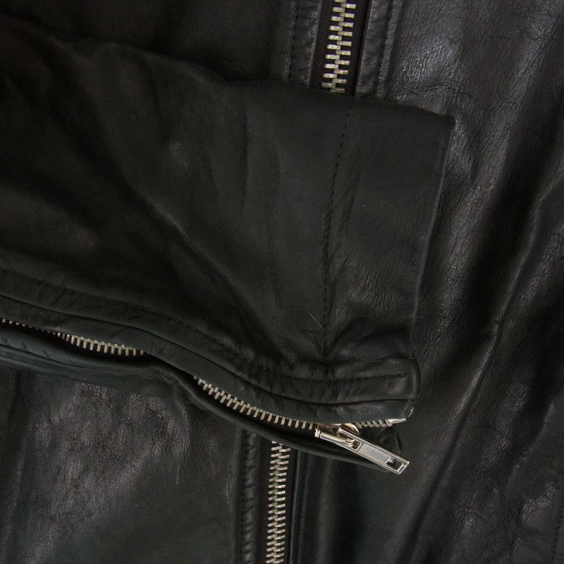 期間限定価格！ RICK OWENS 16FW LCWカーフレザー MOLLINO 46 黒 lagoa