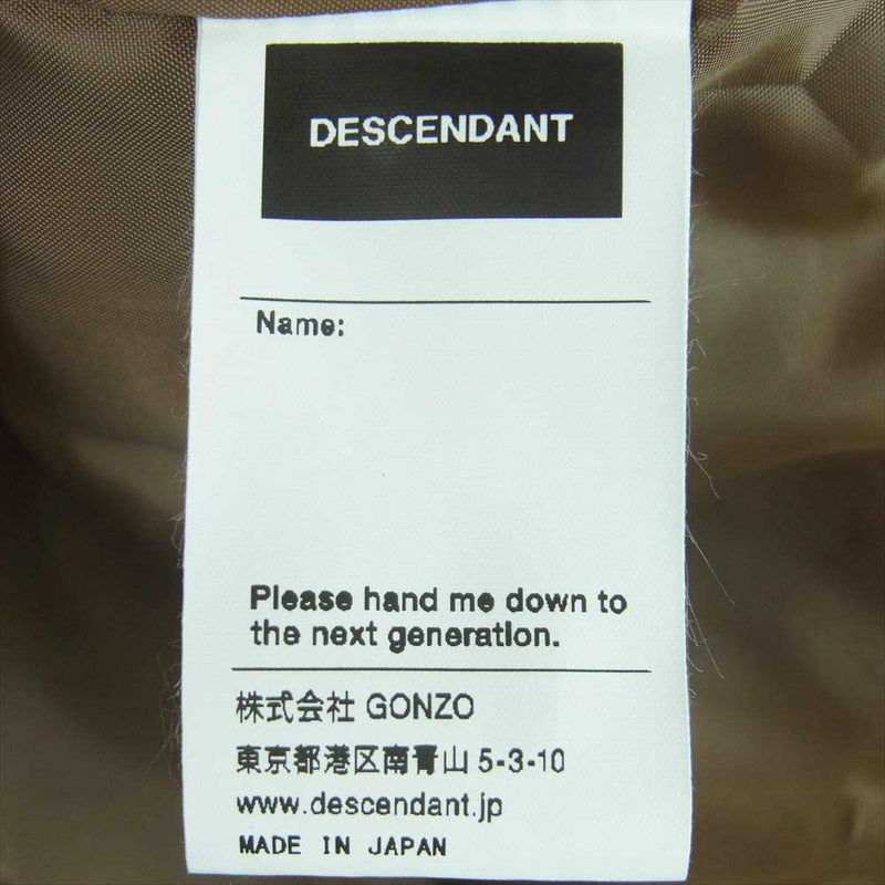 DESCENDANT ディセンダント 21AW PIGPEN TRACKER JACKET ピッグペン