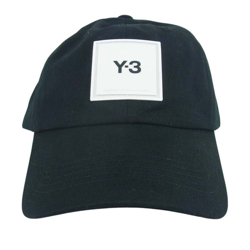 Yohji Yamamoto ヨウジヤマモト HF2143 Y-3 SQL CAP キャップ 帽子 中国製 ブラック系  58cm【新古品】【未使用】【中古】