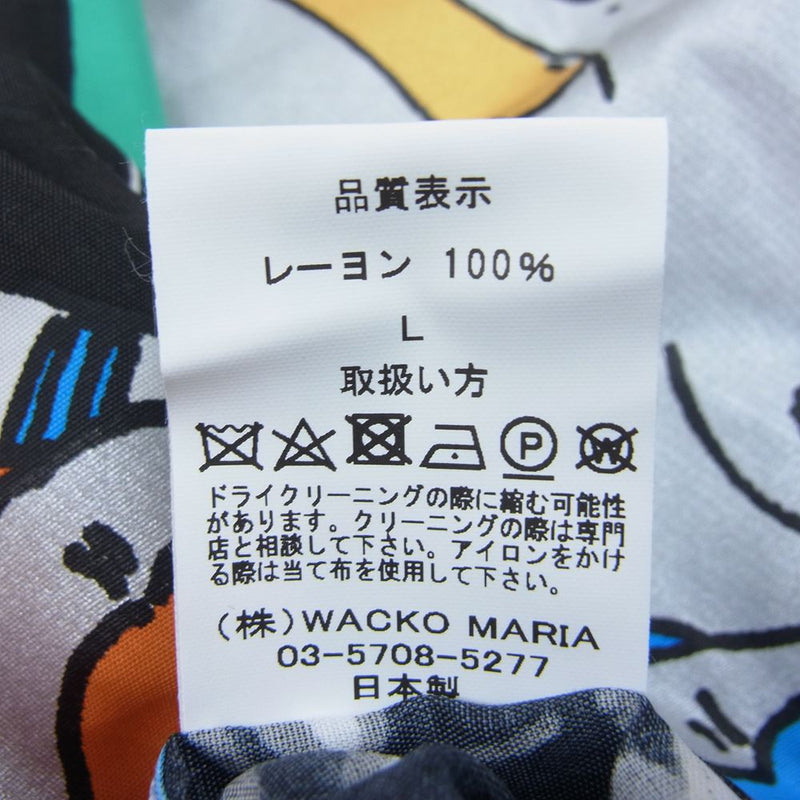 WACKO MARIA／天国東京百女柄図 HAWAIIAN SHIRT L/S 【信頼】 16905円