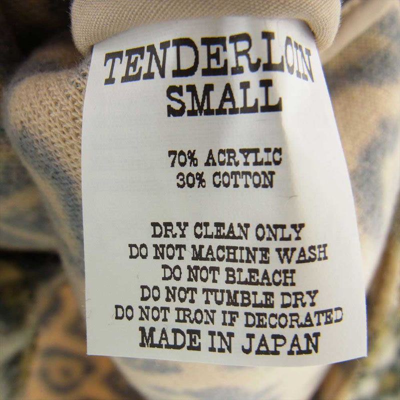 TENDERLOIN テンダーロイン ANIMAL CPO LEOPARD アニマル フェイクファー シャツ ジャケット レオパード S【美品】【中古】