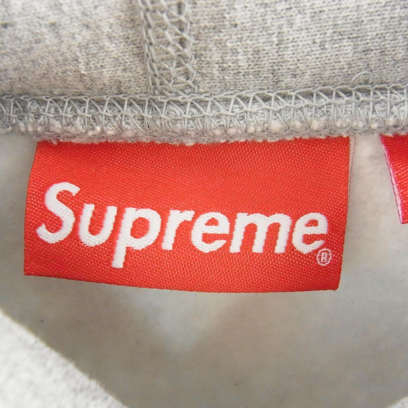 Supreme シュプリーム Swarovski Box Logo Hooded Sweatshirt スワロフスキー ボックスロゴ パーカー  フーディー スウェット グレー系 S【美品】【中古】