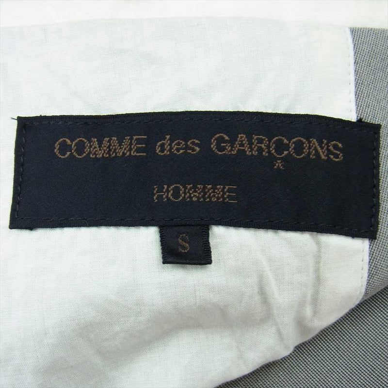 COMME des GARCONS HOMME コムデギャルソンオム HJ-02022S AD1999 ヴィンテージ 3B テーラード ジャケット  スラックス パンツ セットアップ グレー系 S【中古】