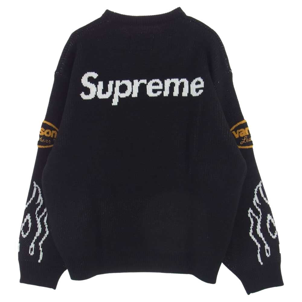 大人気 Supreme Vanson Leathers Sweaterシュプリームニット