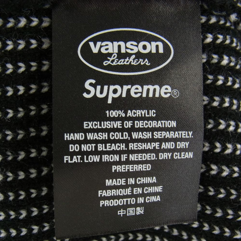 Supreme シュプリーム 22SS Vanson Leathers Sweater バンソン レザー