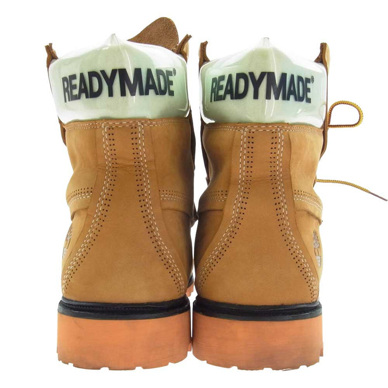 READY MADE レディメイド A246K × TIMBERLAND 6 IN PREMIUM BOOT WHEAT NUBUCK  ティンバーランド 6インチ プレミアム ヌバック ブーツ ベージュ系 9.5W【中古】