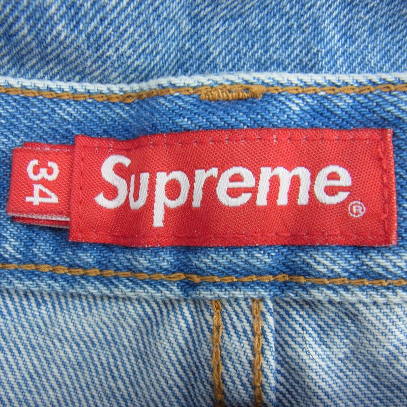 Supreme シュプリーム 22AW Baggy Jean バギー ジーンズ デニム パンツ ライトブルー系 34【中古】