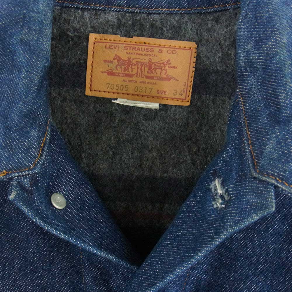 70's Levi's 70505-0317 スモールe 48 ブランケット | www.bartislaw.com