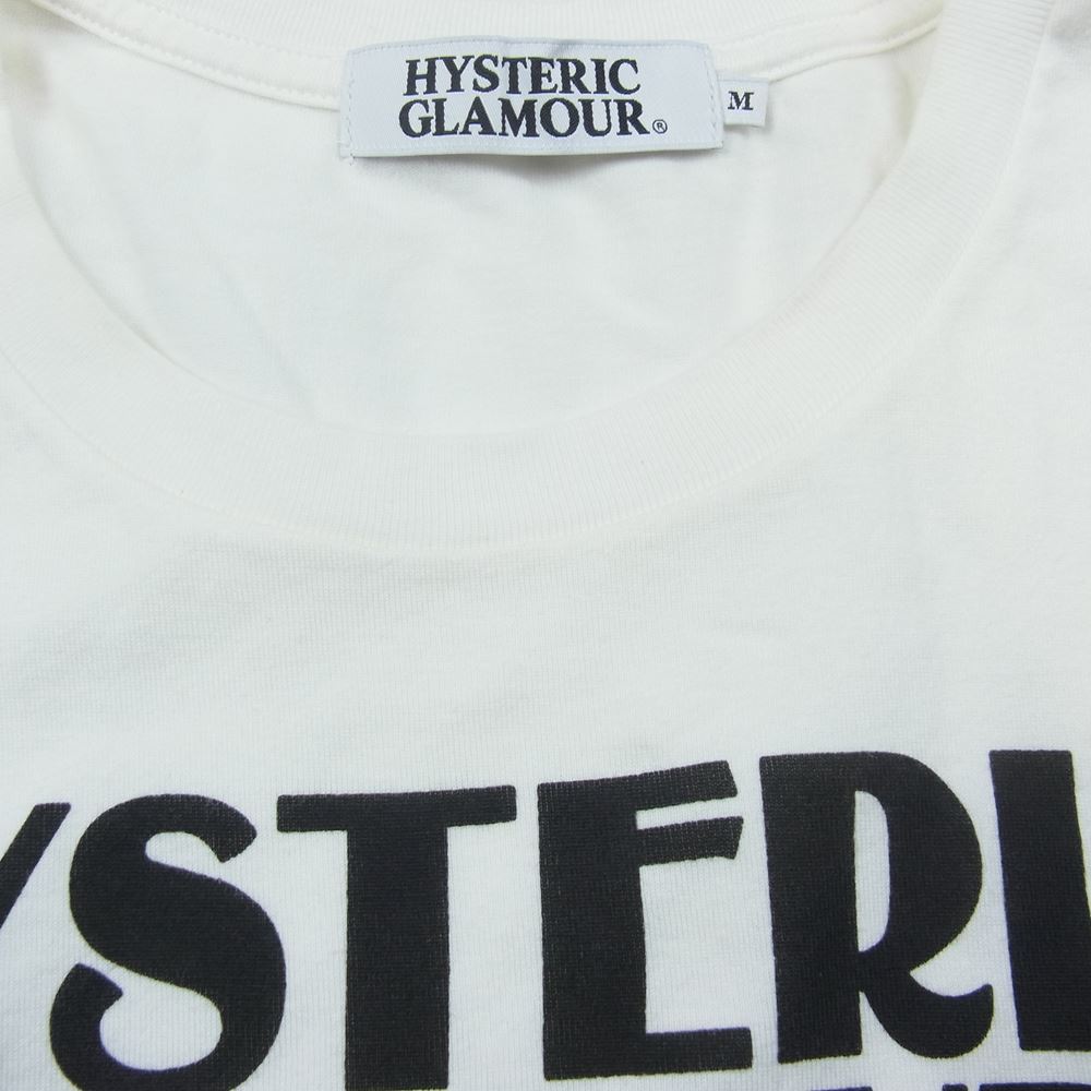 HYSTERIC GLAMOUR ヒステリックグラマー 4CT-5102 Don’t look back ロック 半袖 Tシャツ ホワイト ホワイト系  M【中古】