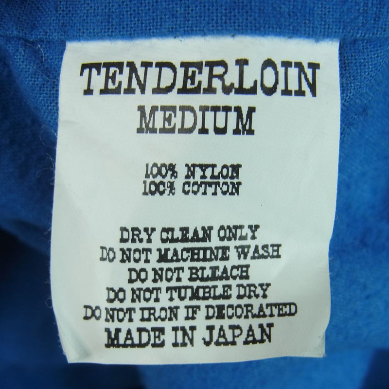 TENDERLOIN テンダーロイン T-NYLON COACH JKT コーチ ワッペン ナイロン ジャケット 日本製 ライトブルー系 M