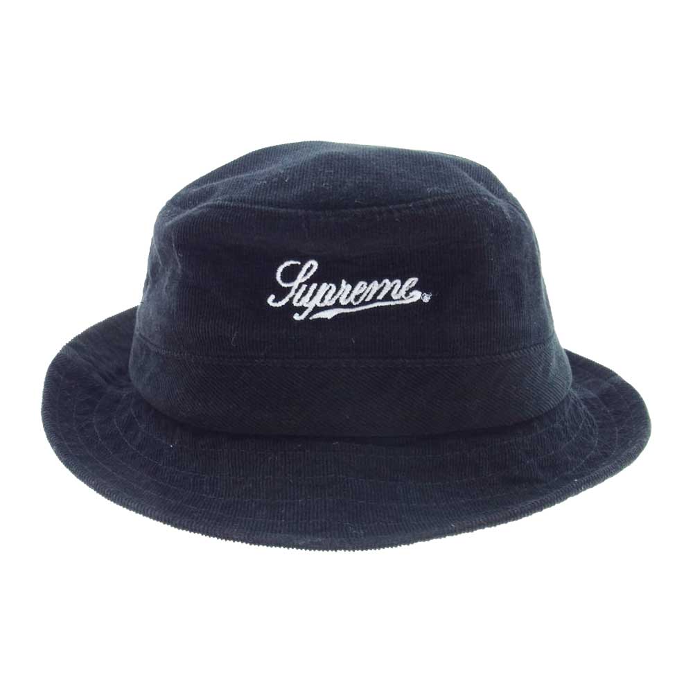 高価値セリー 新品 Supreme Corduroy Crusher 黒 クラッシャー ハット