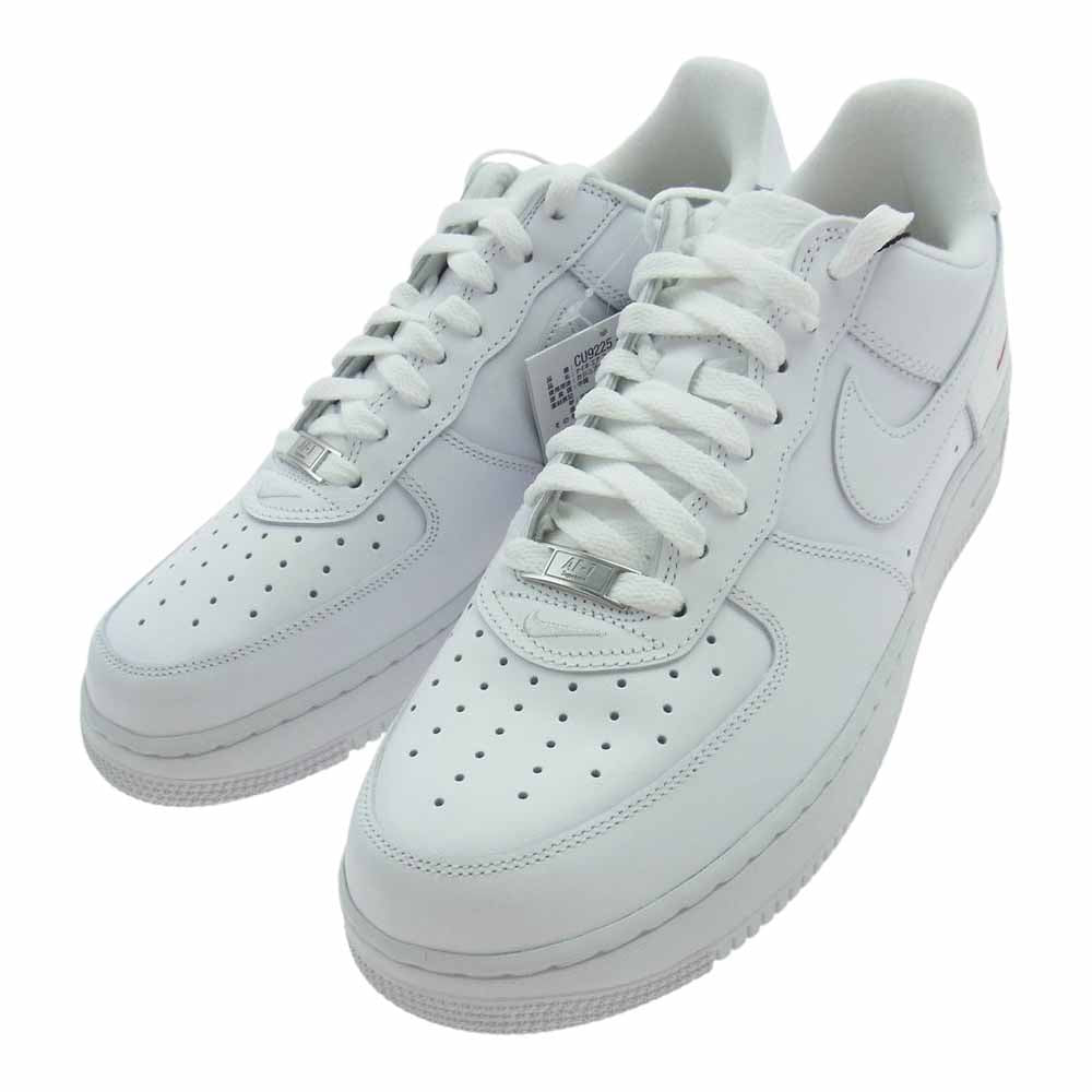 SUPREME×NIKE CU9225-100 AIR FORCE 1 LOW SP エアフォース シューズ ホワイト サイズUS10=28cm 正規品 / 27599