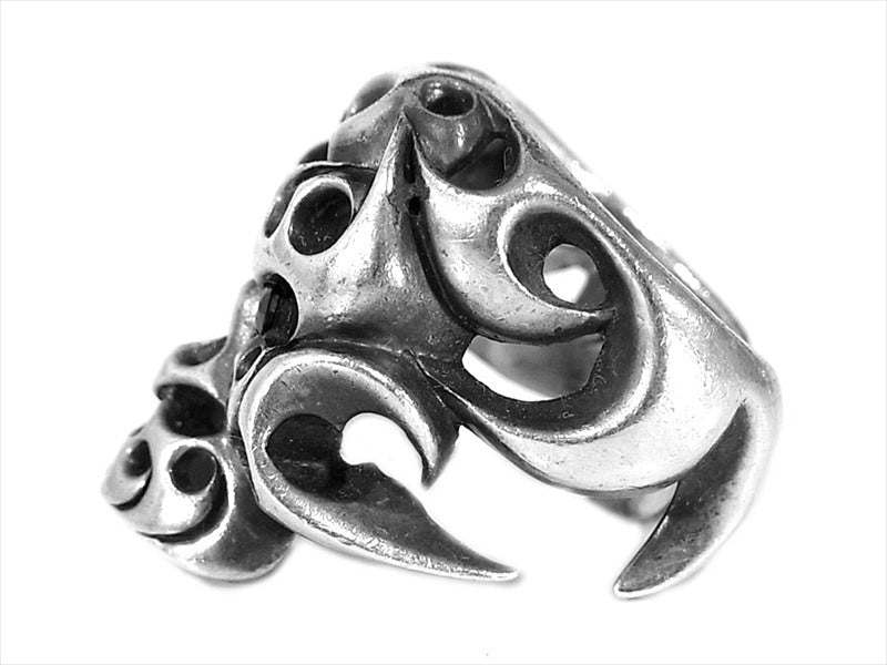 TENDERLOIN テンダーロイン T-SKULL RING SILVER カスタム ボルネオスカル リング シルバー 19号程度【中古】