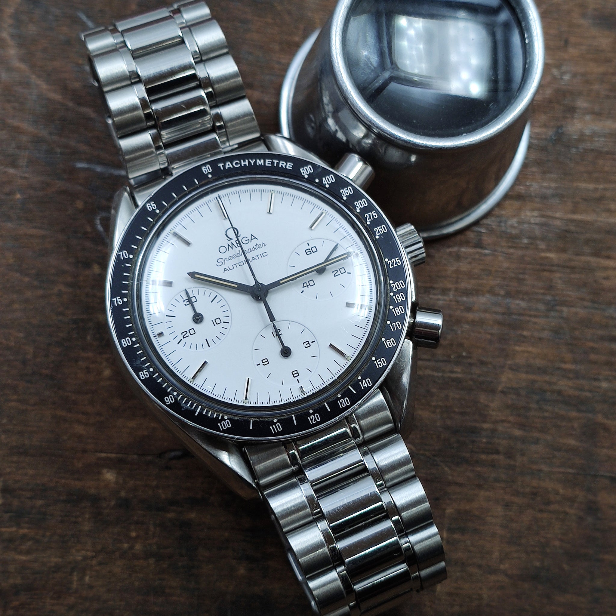 speedmaster reduced white dial