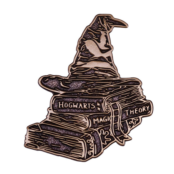 Harry Potter Sorting Hat & Hogwarts Books Enamel Pins 68-1