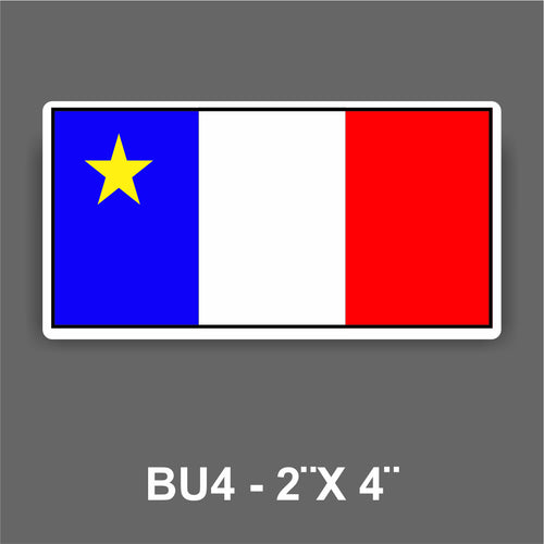 DR35 - Drapeau personnalisé acadien TM – Boutique Acadienne