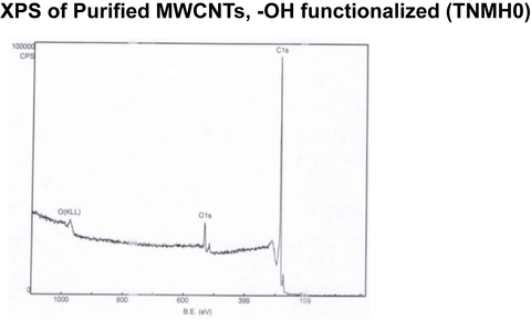 Purified MWCNTs, -OH functionalized (TNMH0)