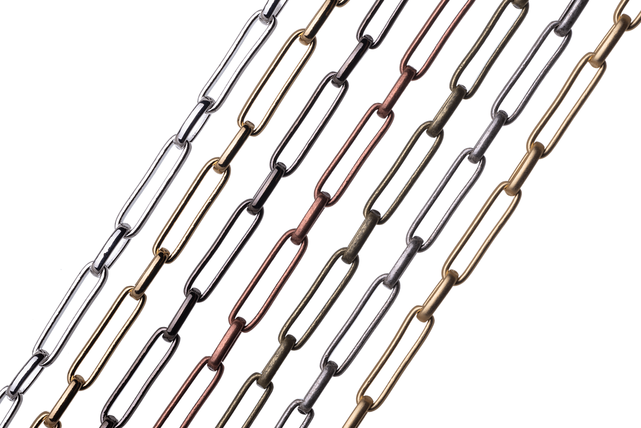CH-2605 Paperclip & Oval Cable Chain