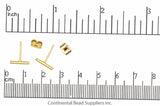 Earring Satin Hamilton Gold KE18 Bar Earring KE-18SHG