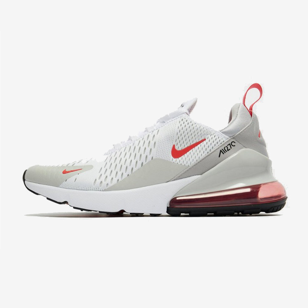 white and red nike air max 270