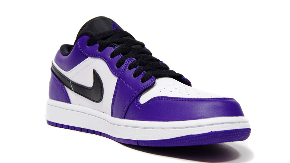 jordans purple black and white