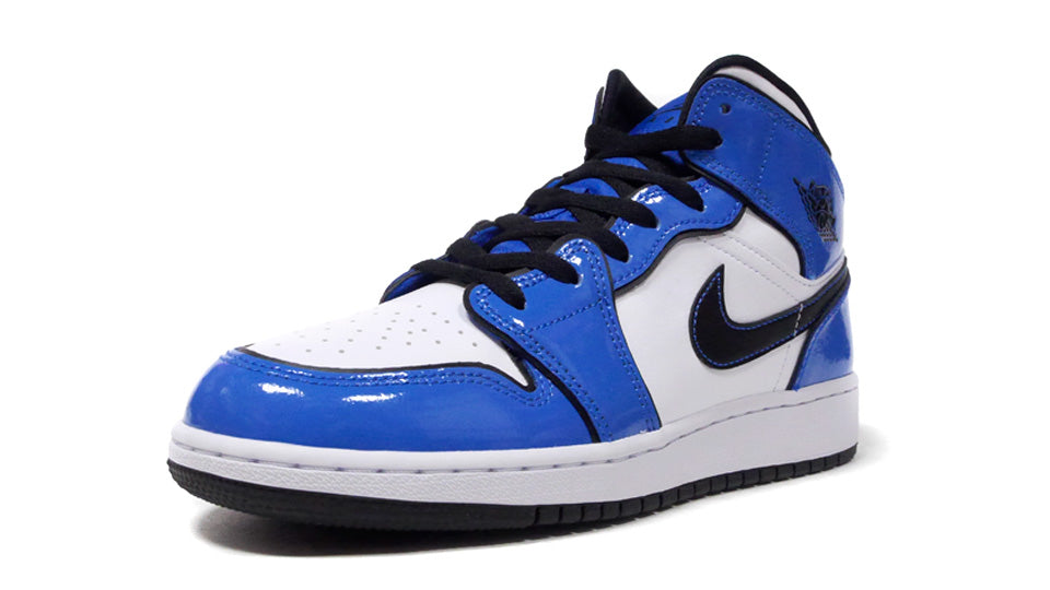 jordan 1 aj mid blue and black