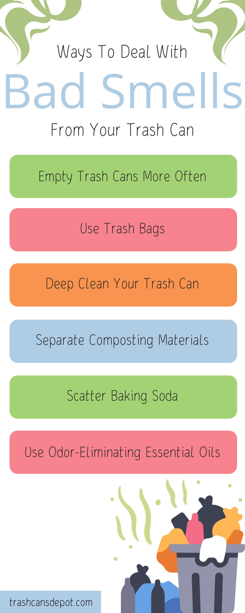 8 Ways To Deal With Bad Smells From Your Trash Can