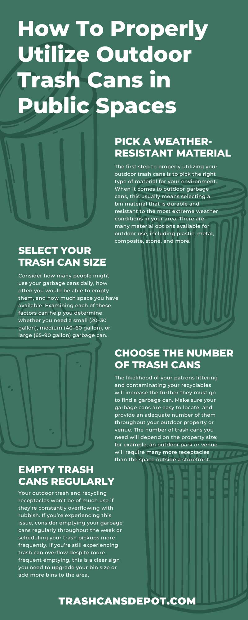 How Do I Find the Right Outdoor Garbage Can? - Trash Cans Unlimited