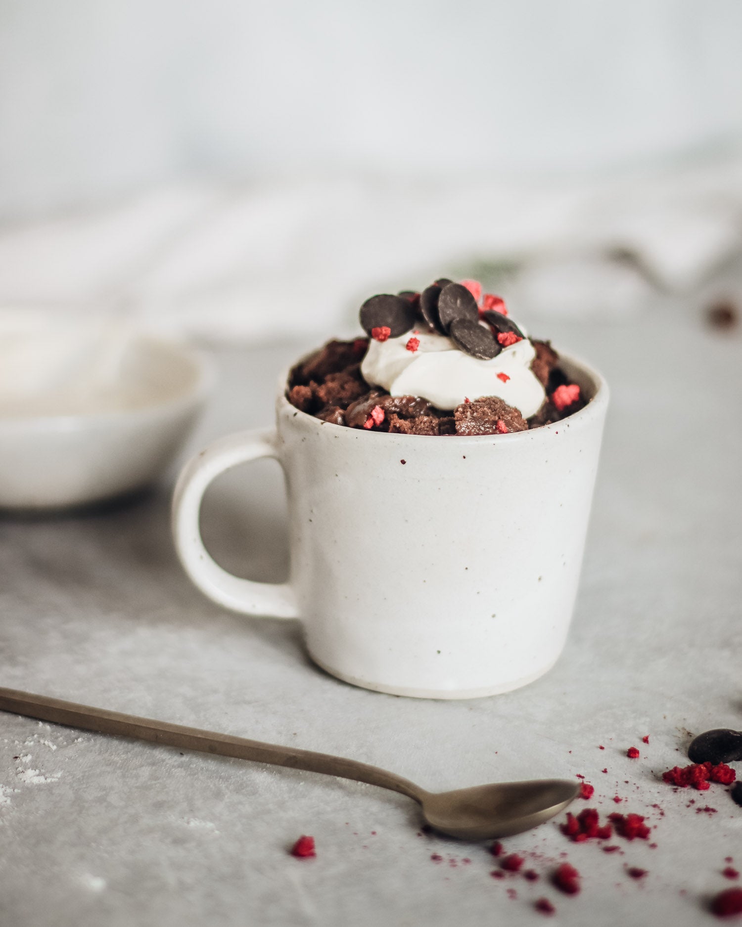 Chocolate pudding in the beautiful Winterwares Stoneware mug