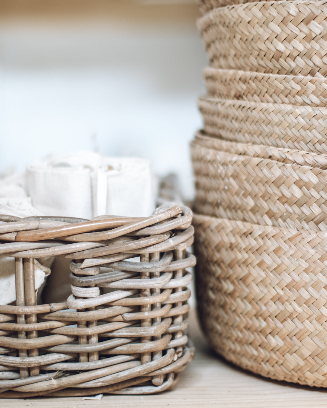 Baskets in the Winterwares ceramics studio