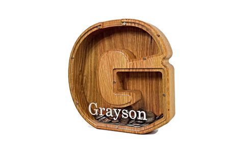 Letter Bank - G - Grayson Custom Piggy Bank