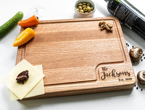 Red Oak Cutting Board - Drapela Works Gift Ideas