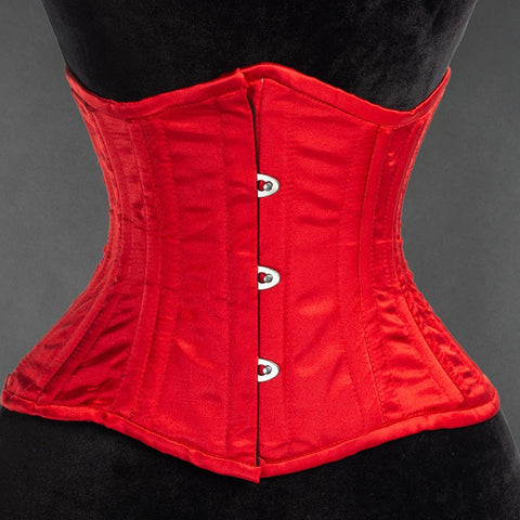 Plus Size Simple Corset Women's Plus Satin Underbust Boned - Temu Canada