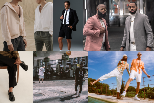 Men’s spring fashion collage