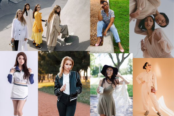 Women’s spring fashion collage