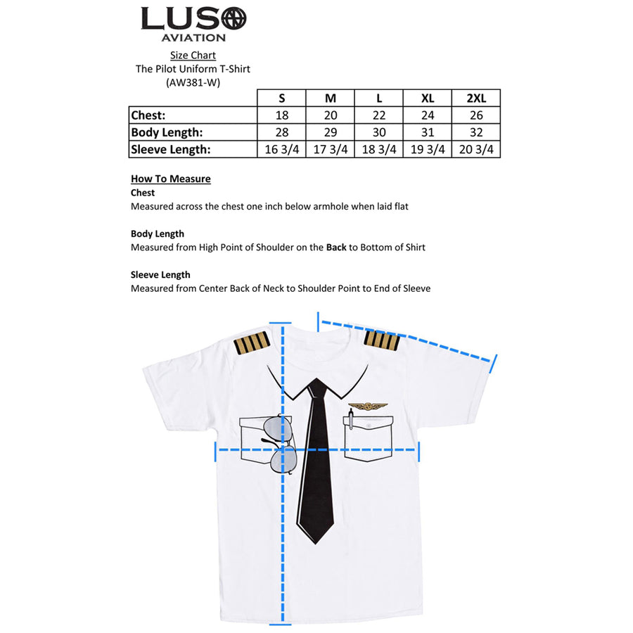 The Pilot Uniform T-Shirt-Luso Aviation-Downunder Pilot Shop Australia