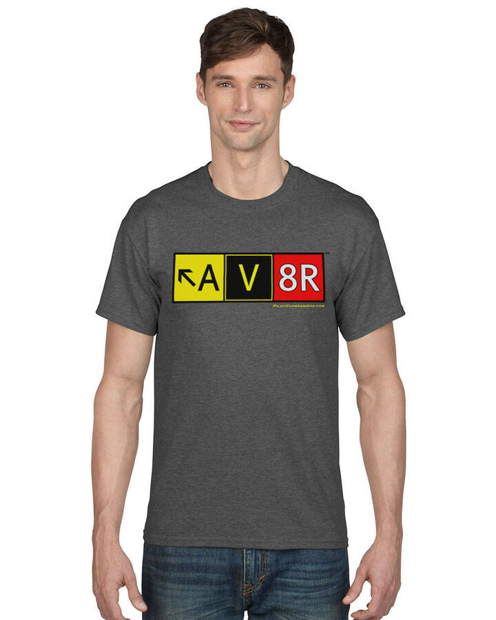 AV8R (Aviator) Taxiway Sign T-Shirt-ASUSA-Downunder Pilot Shop Australia