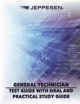 Jeppesen A & P Technician General Test Guide with Oral and Practical Study Guide - JS312750-Jeppesen-Downunder Pilot Shop Australia