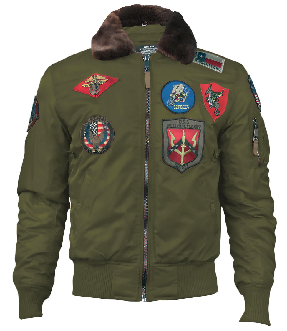 TOP GUN® Official B-15 Men's Flight Bomber Jacket with