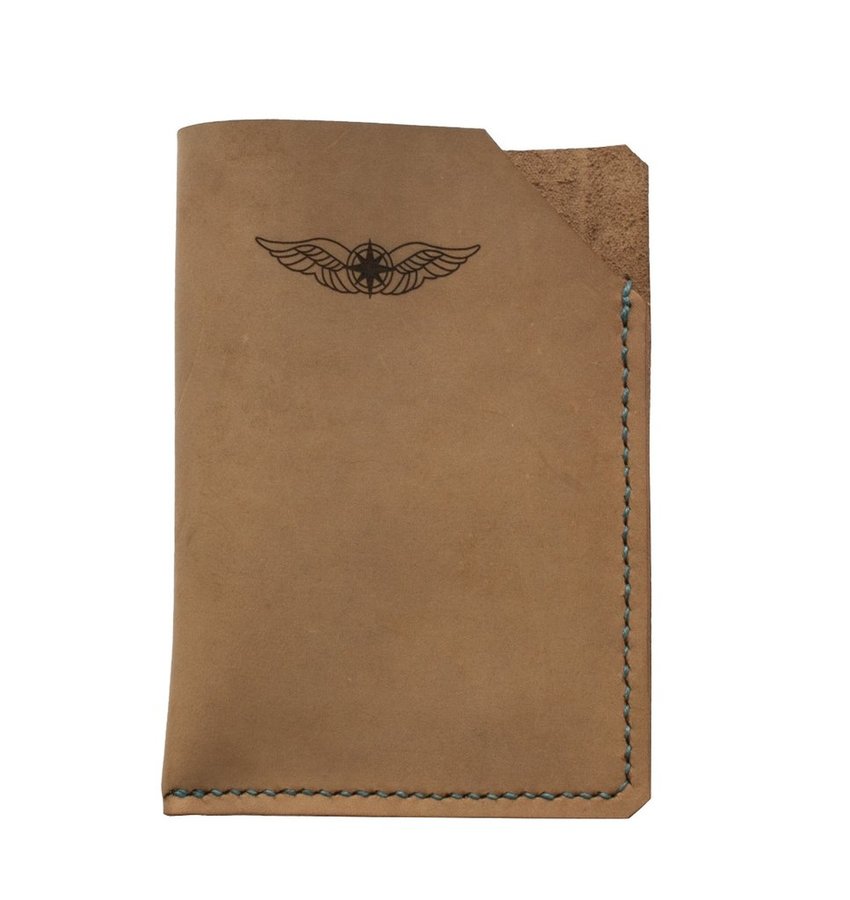 Sparrowhawk Passport Wallet - Nubuck-Sparrowhawk-Downunder Pilot Shop Australia