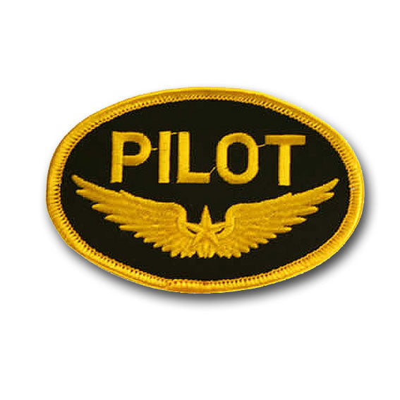 Pilot Iron-On Badge-Aviation Collectables-Downunder Pilot Shop Australia