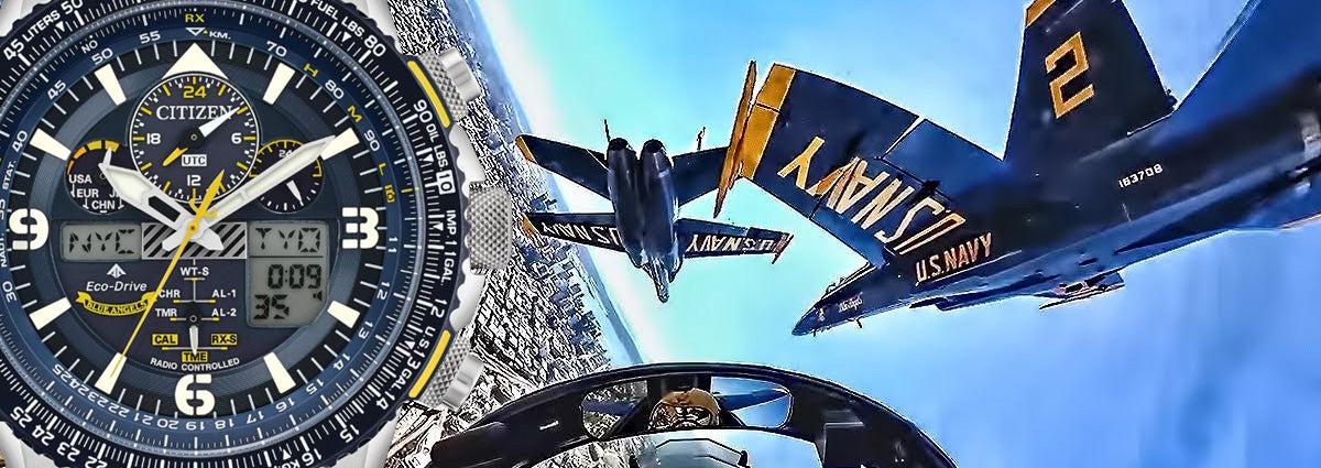CITIZEN Promaster Blue Angels Skyhawk A-T - JY8088-83L Background