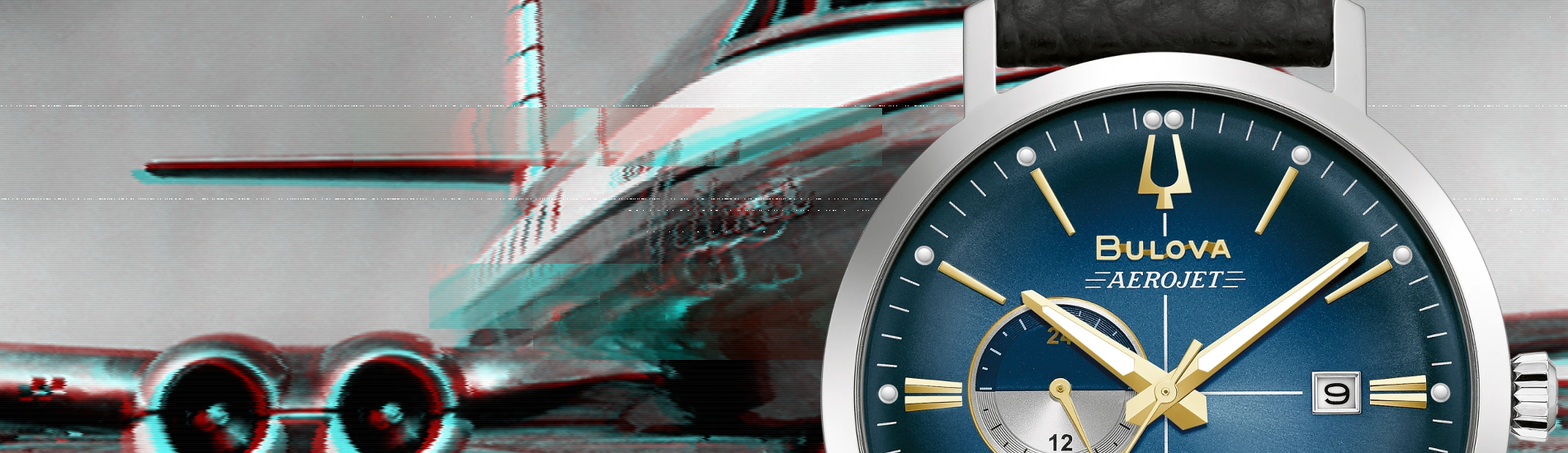 Bulova Aerojet Watch - Blue Background