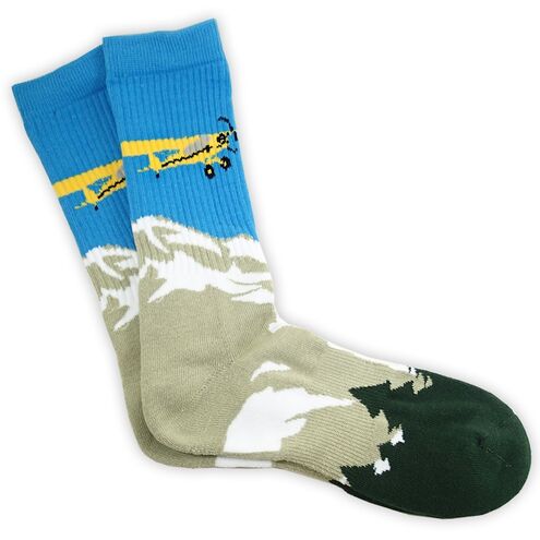 Premium Crew Socks - Bush Pilot Design Socks Luso Aviation WLUS900-BPT Downunder Pilot Shop Australia